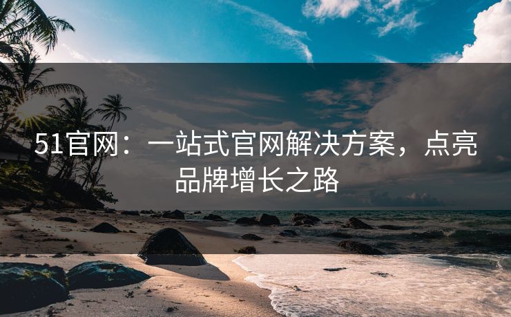 51官网：一站式官网解决方案，点亮品牌增长之路