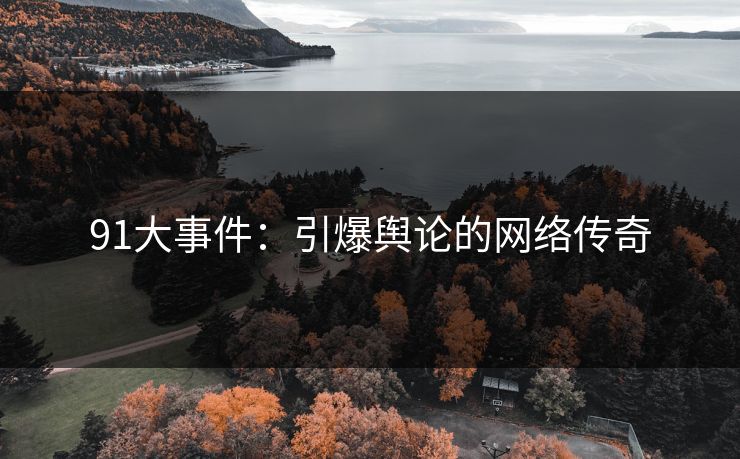 91大事件：引爆舆论的网络传奇